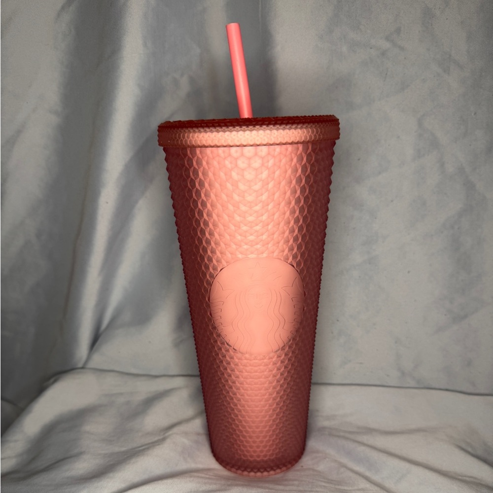 Starbucks Pink Studded Tumbler 24oz Cold Cup with Straw – Limited Release